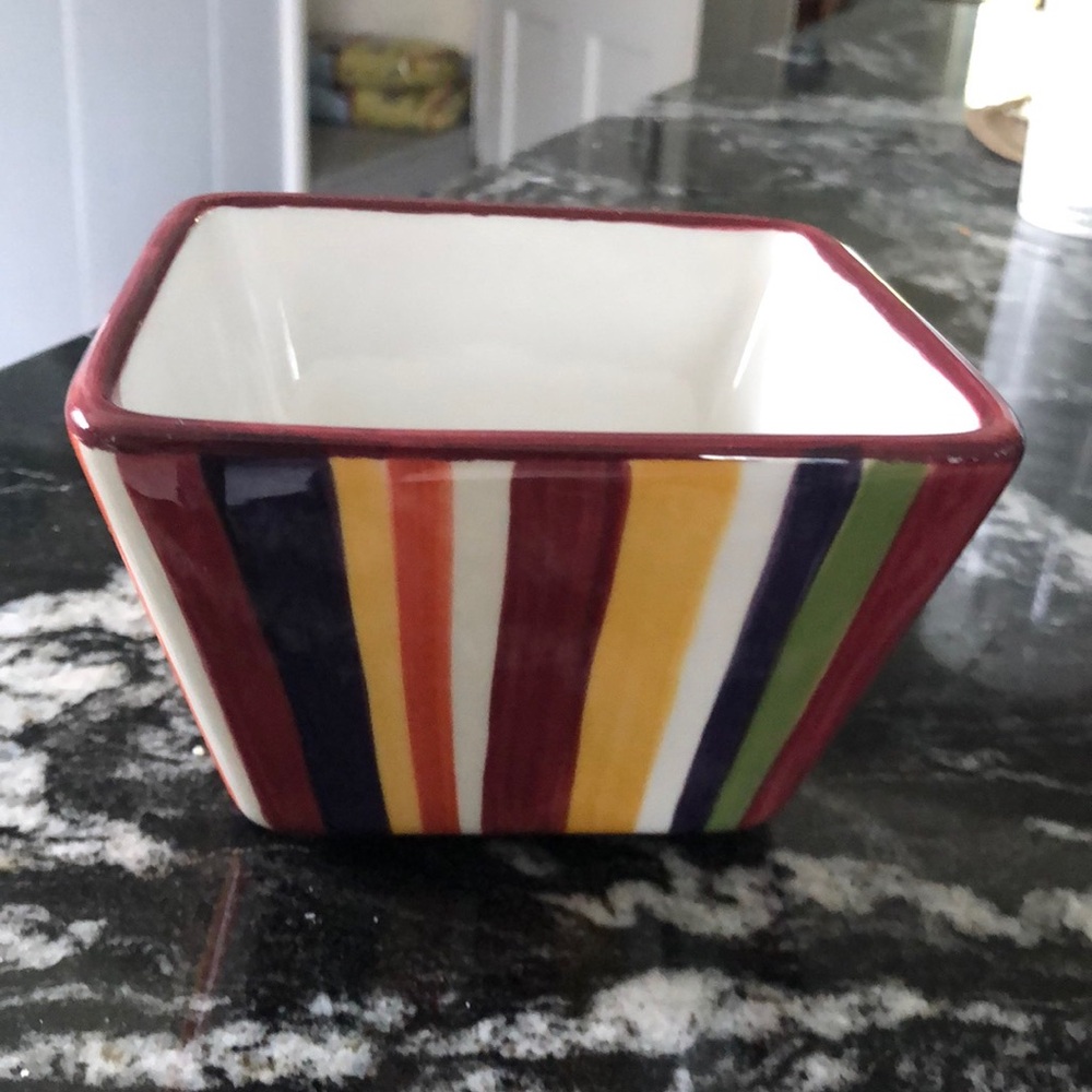 The Pampered Chef Simple Additions Striped Small Bowl
